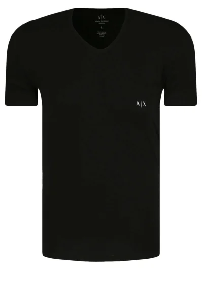 Tričko 2-balenie | Slim Fit Armani Exchange 	čierna	